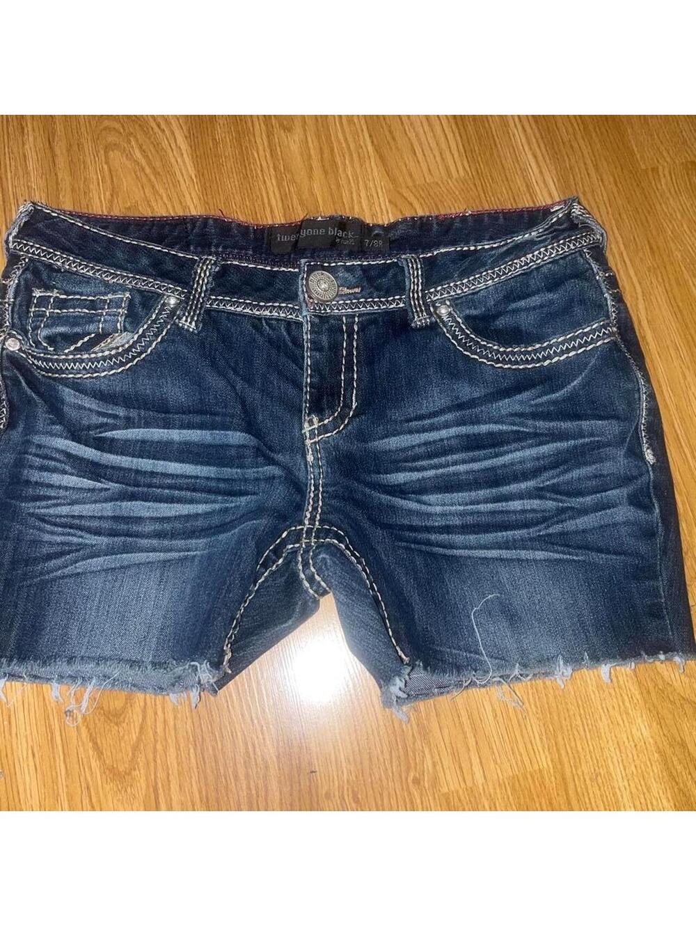 Women's Navy and Blue Shorts